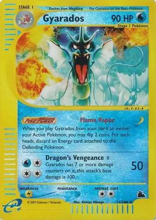 2003 Pokemon Skyridge Foil #11 Gyarados-Rev.Foil front