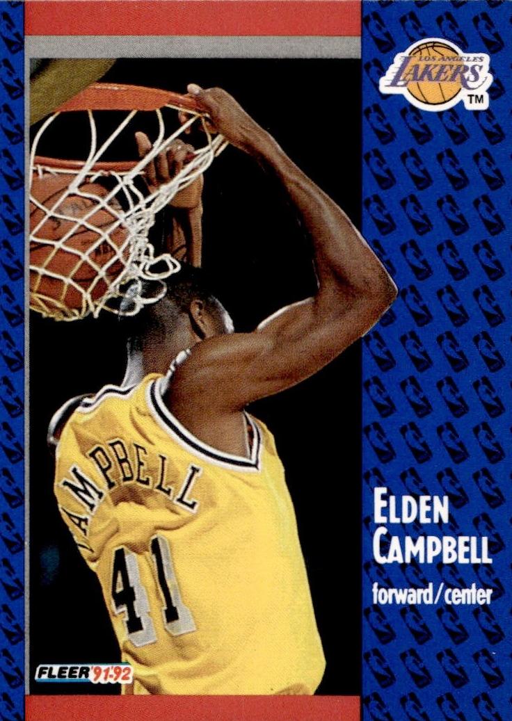 1991 Fleer Elden Campbell #300 card