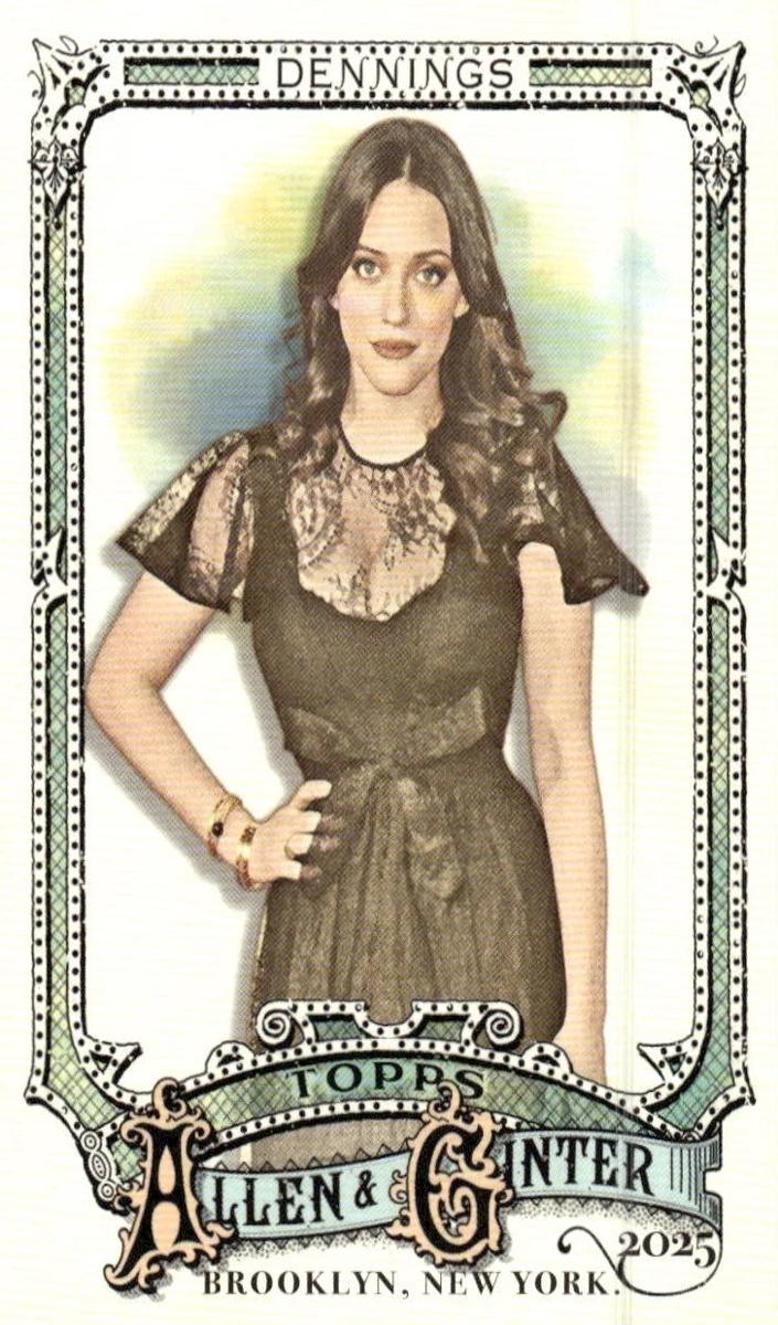 Kat Dennings 2025 Allen and Ginter card