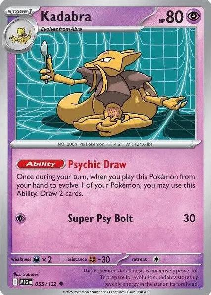 Kadabra 2025 Pokemon Mega Evolution