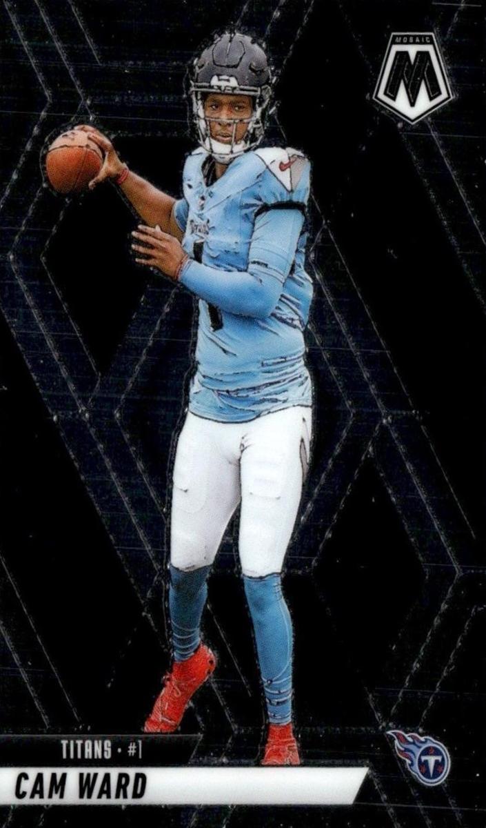 Cam Ward 2025 Mosaic Football card