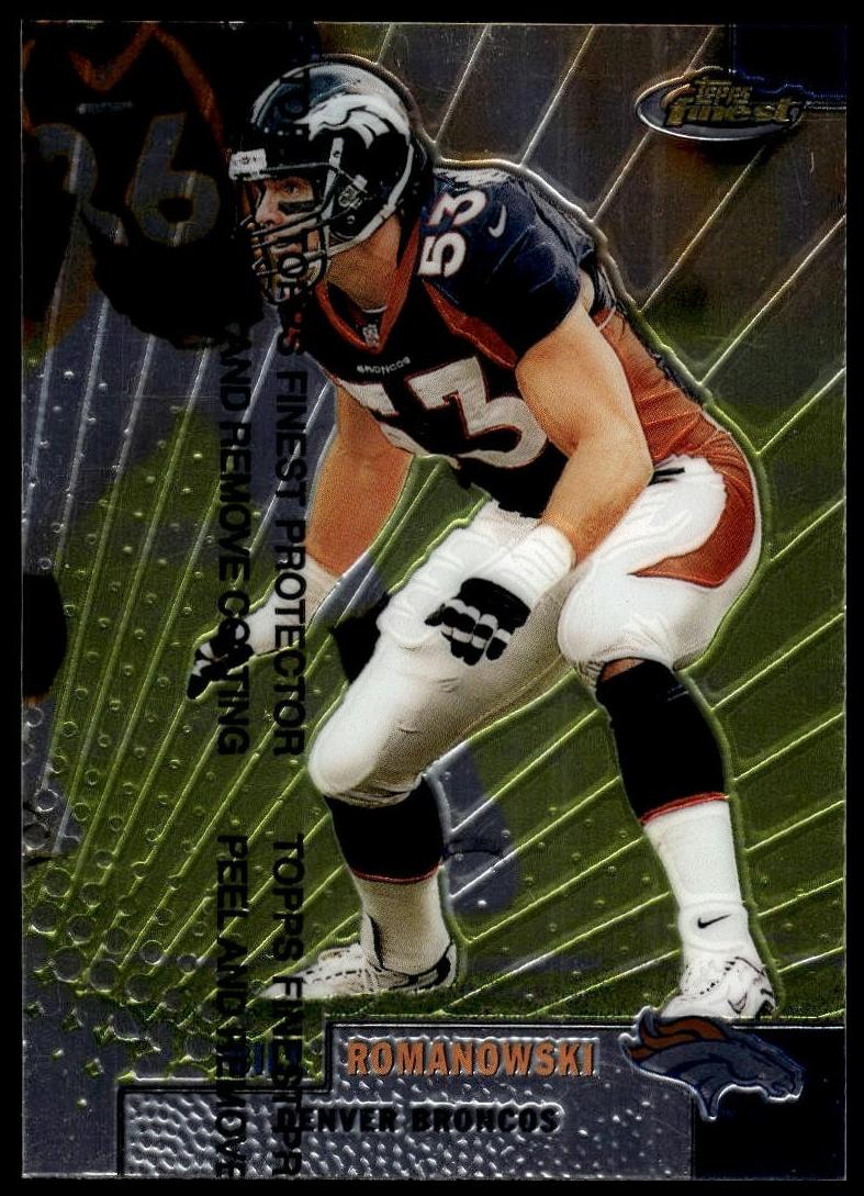 1999 Topps Finest Bill Romanowski #115 card