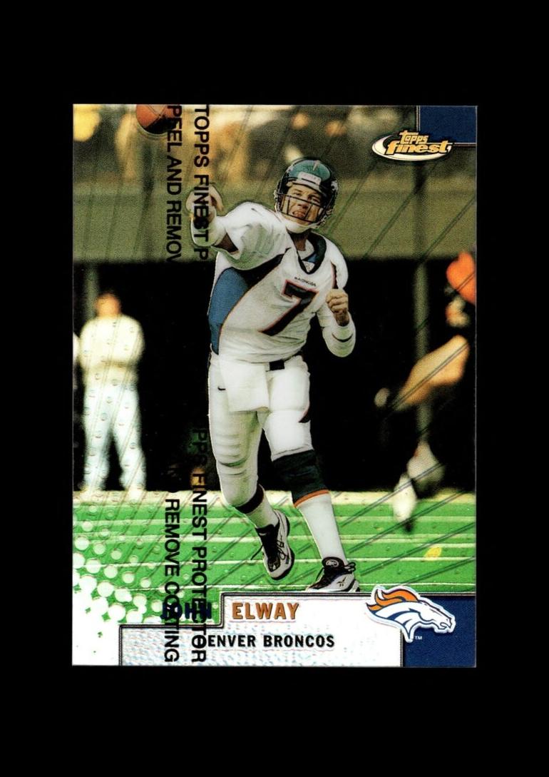 1999 Topps Topps Finest Refractor #124 John Elway front