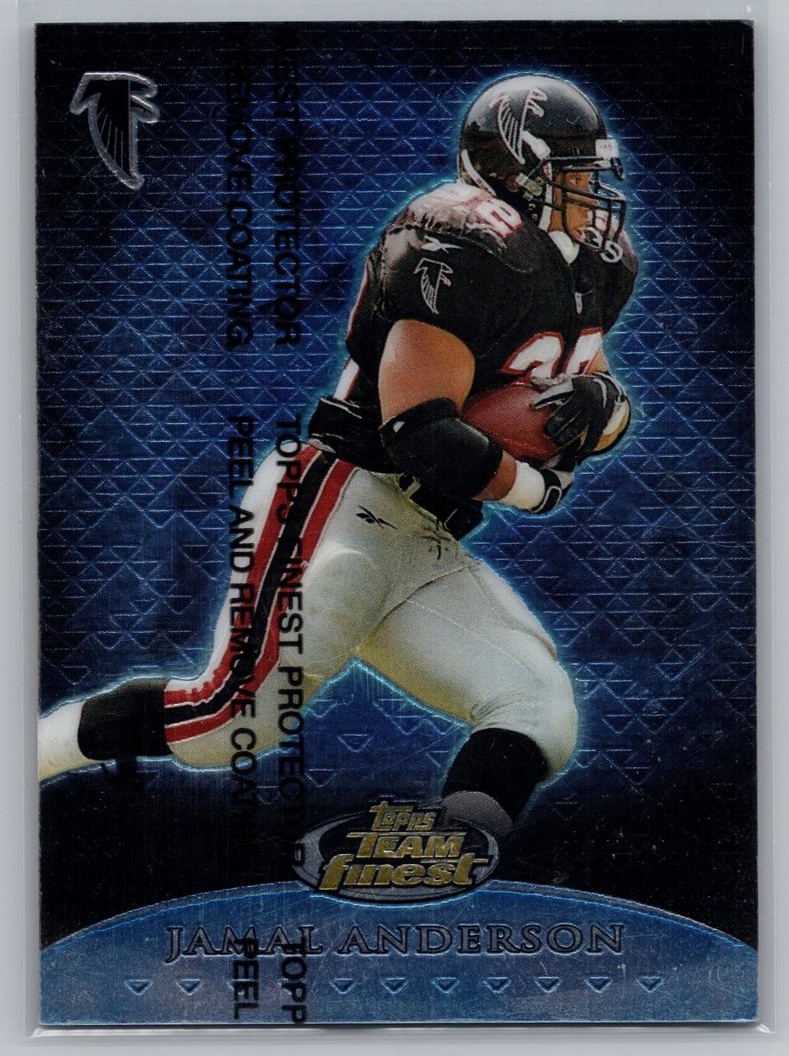 1999 Topps Finest Jamal Anderson #T5 card
