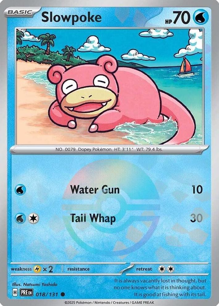 Slowpoke 2025 Pokemon Scarlet & Violet Prismatic Evolutions Poke Ball