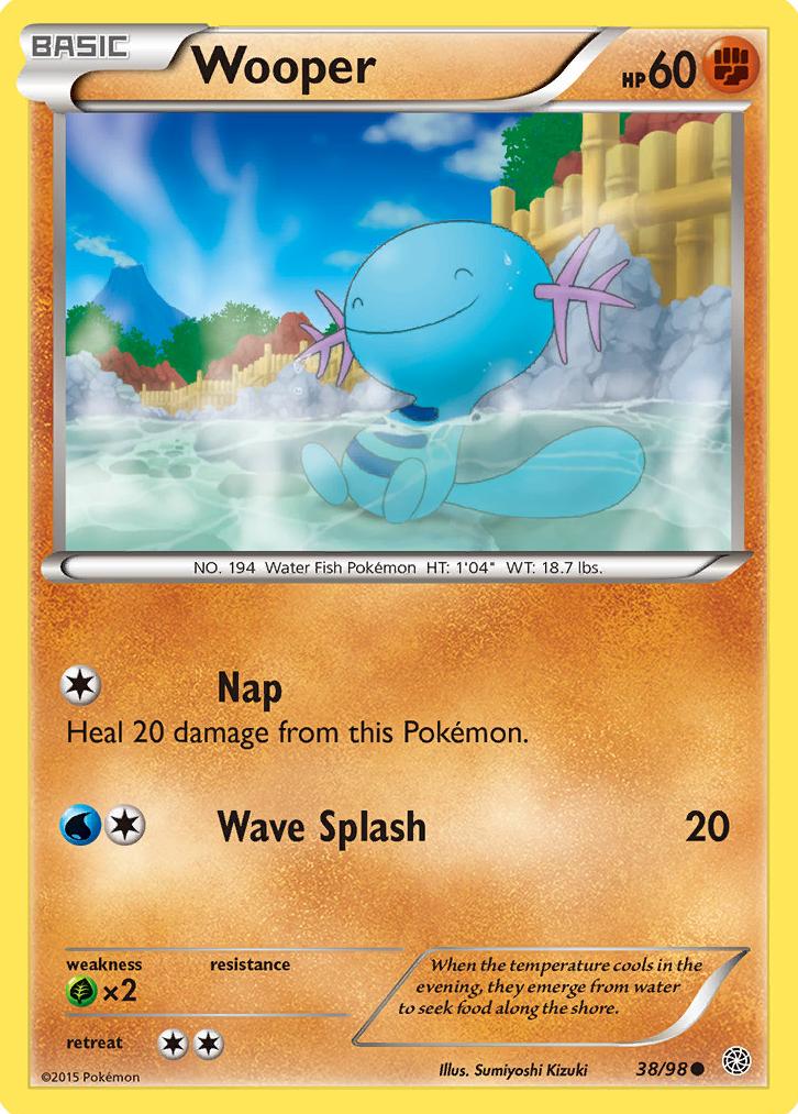 Wooper 2015 Pokemon XY Ancient Origins