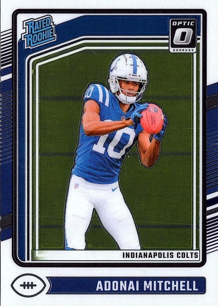 Adonai Mitchell 2024 Donruss Optic Football card