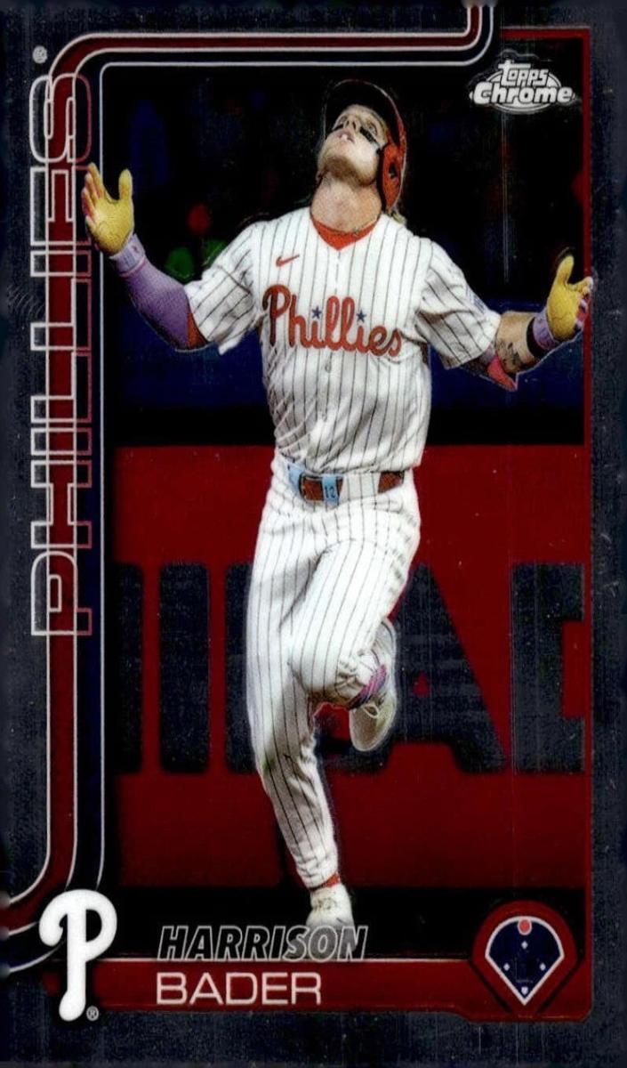Harrison Bader 2025 Topps Chrome Update Baseball card