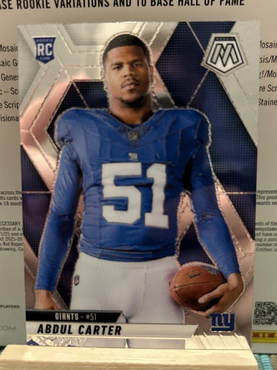 2025 Panini Mosaic Abdul Carter [Silver] #282 card