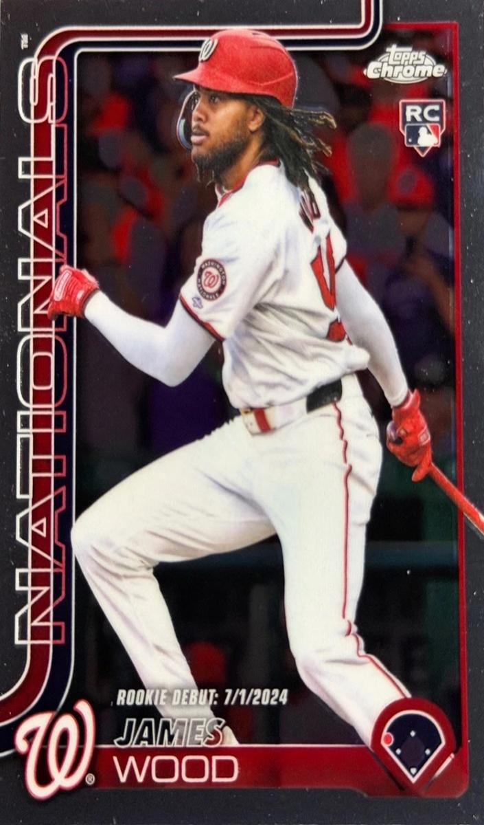 James Wood 2025 Topps Chrome Update Baseball card