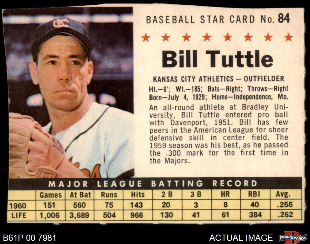 1961 Bill Tuttle [Perforated] #84