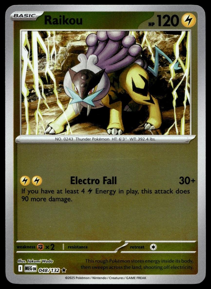 Raikou 2025 Pokemon Mega Evolution