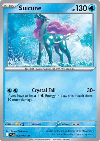 Suicune 2025 Pokemon Mega Evolution Phantasmal Flames