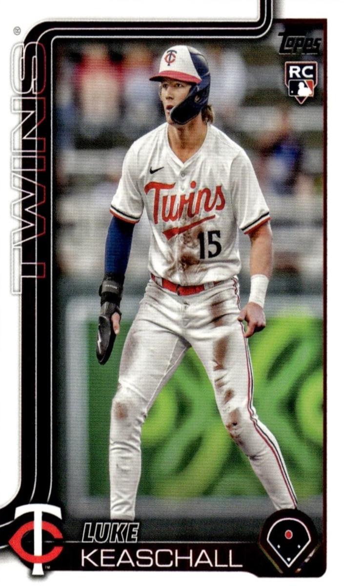 2025 Topps Update Luke Keaschall [Holiday] #US16 card