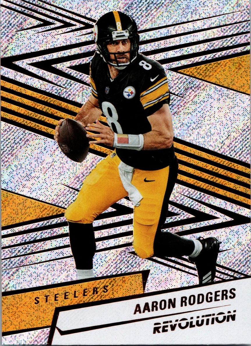 Aaron Rodgers 2025 Revolution Football card
