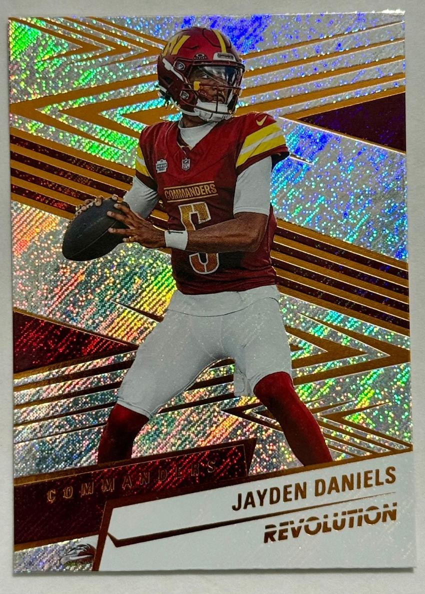 Jayden Daniels 2025 Revolution Football card