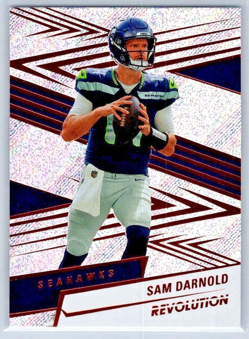 Sam Darnold 2025 Revolution Football card
