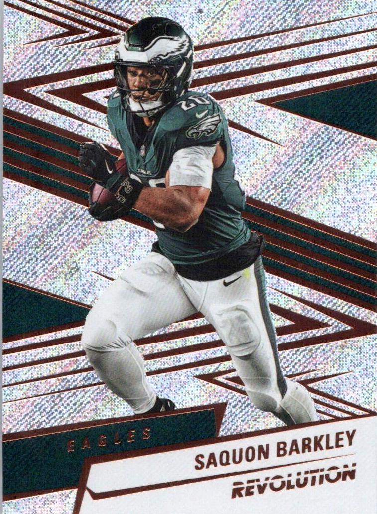 Saquon Barkley 2025 Revolution Football card