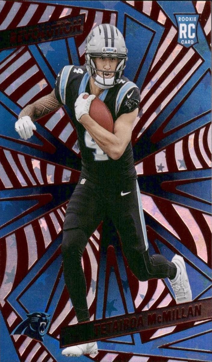 Tetairoa McMillan 2025 Revolution Football card