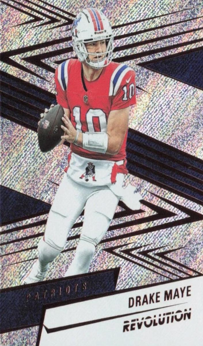 Drake Maye 2025 Revolution Football card