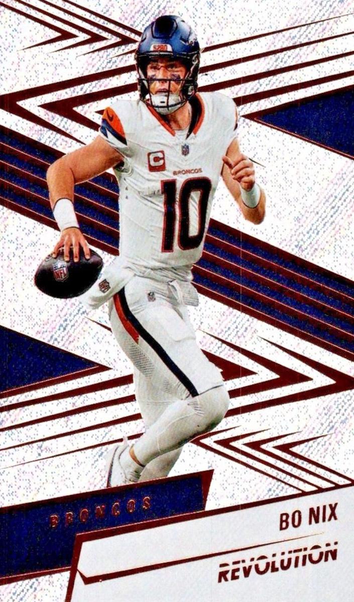 Bo Nix 2025 Revolution Football card