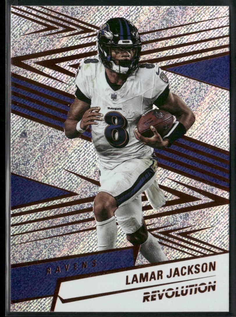 Lamar Jackson 2025 Revolution Football card