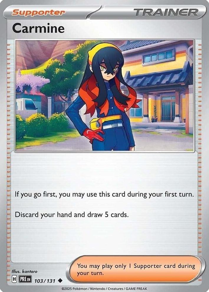 Carmine 2025 Pokemon Scarlet & Violet Prismatic Evolutions