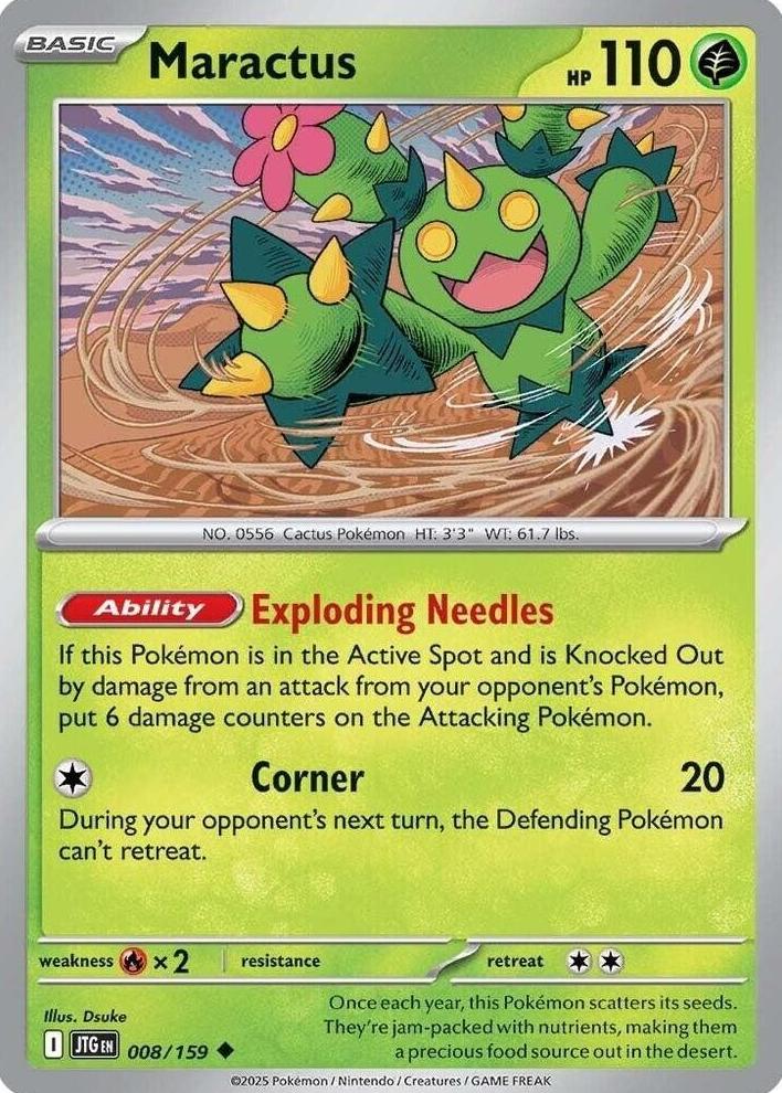 Maractus 2025 Pokemon Scarlet & Violet Journey Together