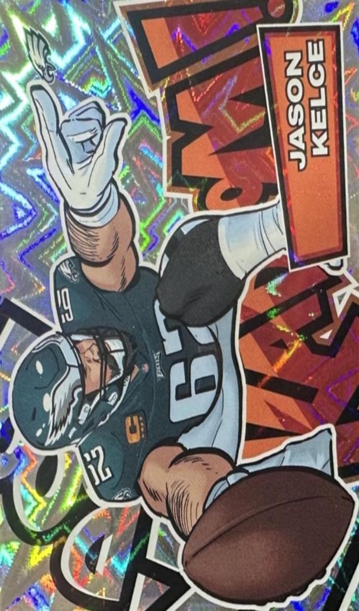 Jason Kelce 2025 Panini Absolute KABOOM! Horizontal Football