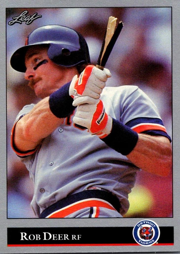 1992 Leaf Rob Deer #193 card