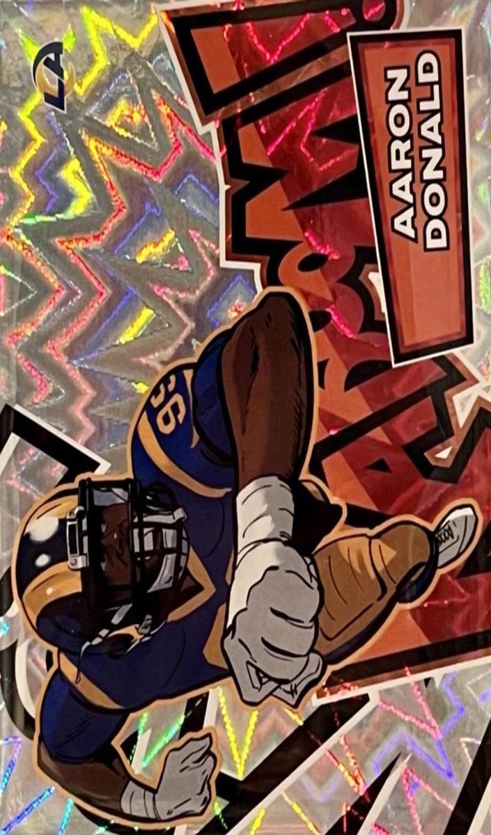 2025 Panini Absolute Kaboom Horizontal Aaron Donald #24 card
