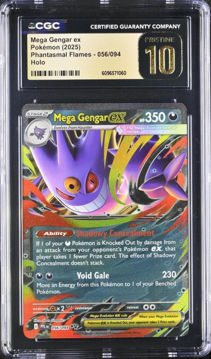 Mega Gengar EX 2025 Pokemon Mega Evolution Phantasmal Flames