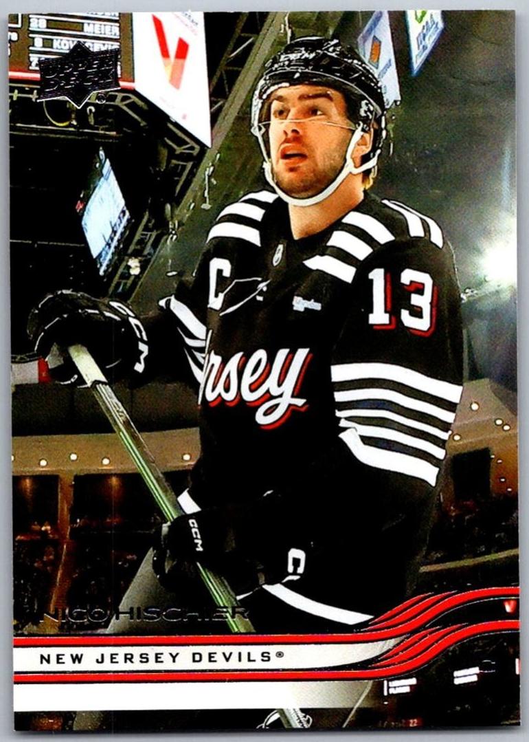 2025 Upper Deck Nico Hischier #104 card