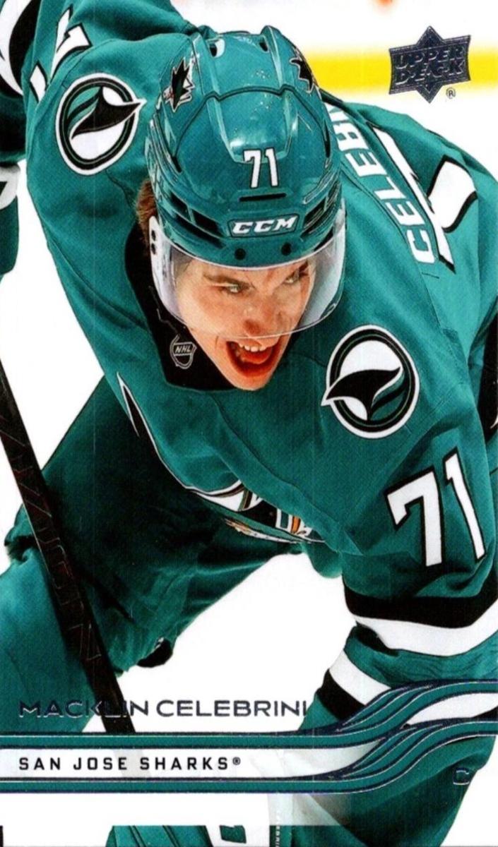 Macklin Celebrini 2025 Upper Deck Hockey card
