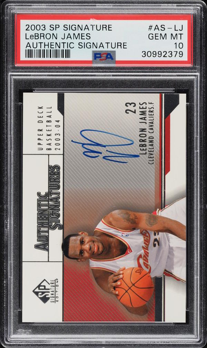 2003 SP Signature Edition Lebron James #LJ card