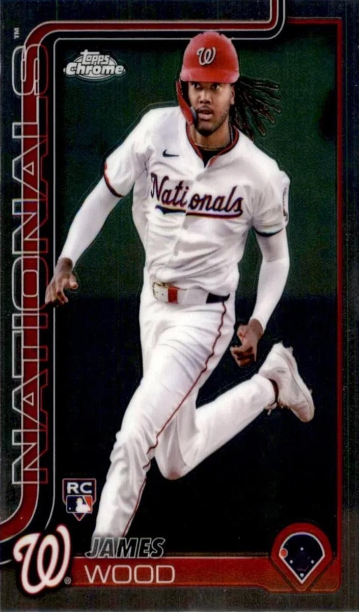 James Wood 2025 Topps Chrome Baseball card