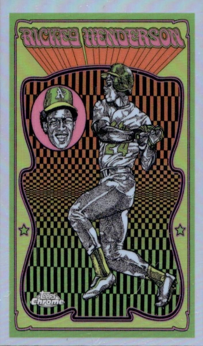 Rickey Henderson 2025 Topps Chrome Baseball card