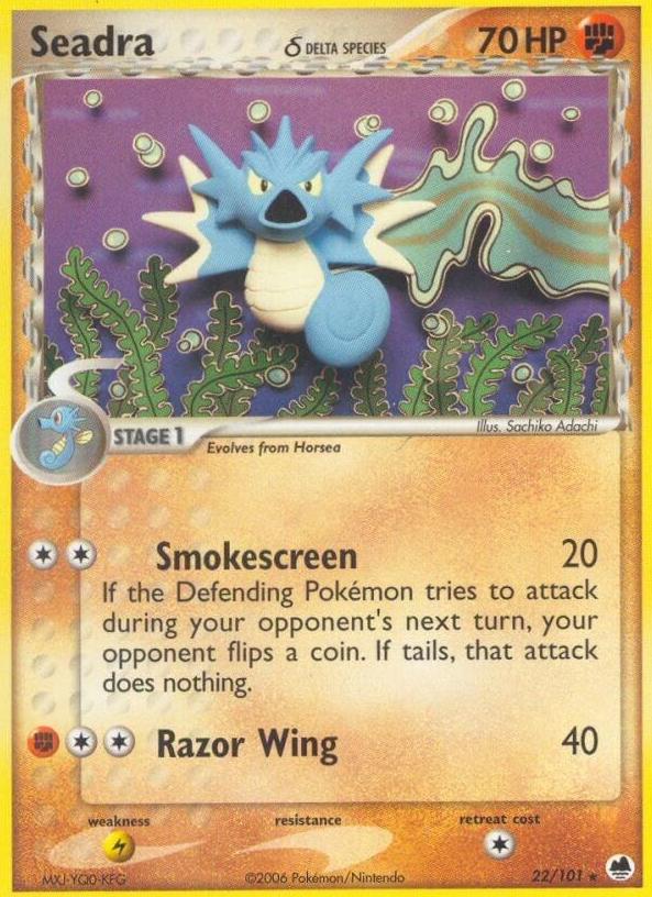 Seadra 2006 Pokemon EX Dragon Frontiers