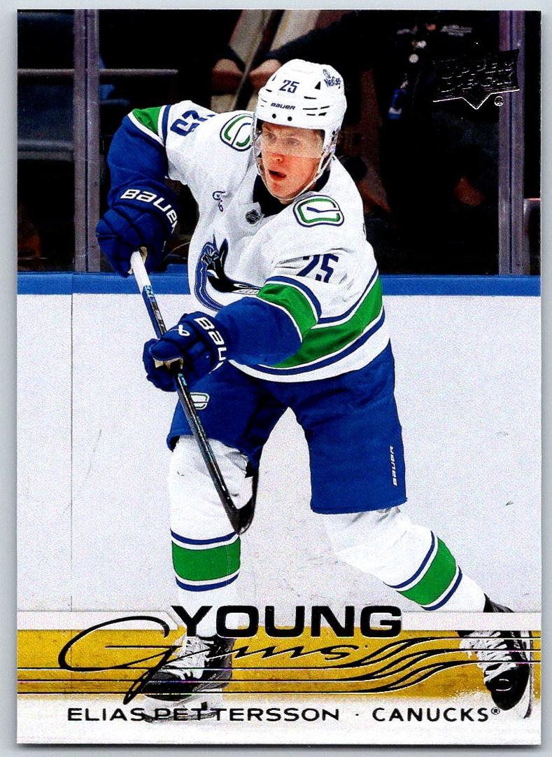 Elias Pettersson 2025 Upper Deck Hockey card