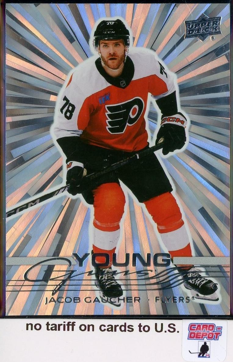 2025 Upper Deck Jacob Gaucher [Outburst Silver] #225 card