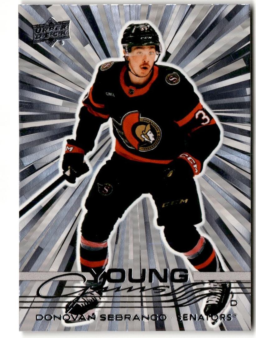 2025 Upper Deck Donovan Sebrango [Outburst Silver] #229 card