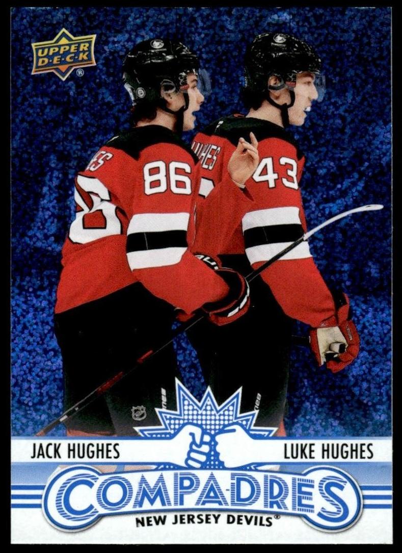 2025 Upper Deck Jack Hughes / Luke Hughes [Speckle] #CM-5 card