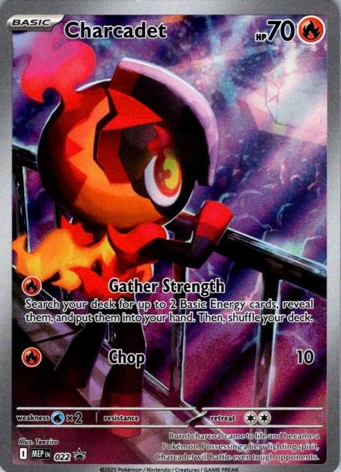 Charcadet 2025 Pokemon Mega Evolution Phantasmal Flames Promo Elite Trainer Box