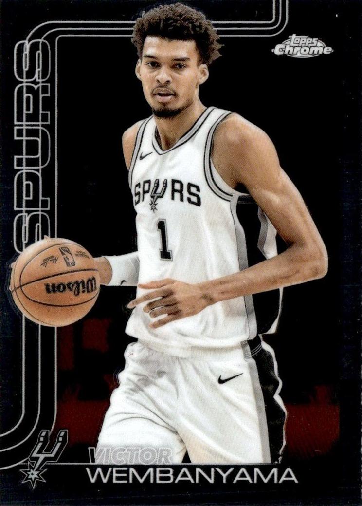 Victor Wembanyama 2025-26 Topps Chrome Basketball card