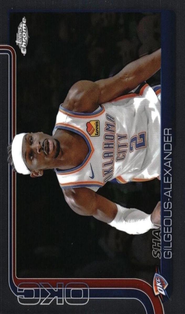 Shai Gilgeous-Alexander 2025 Topps Chrome Basketball