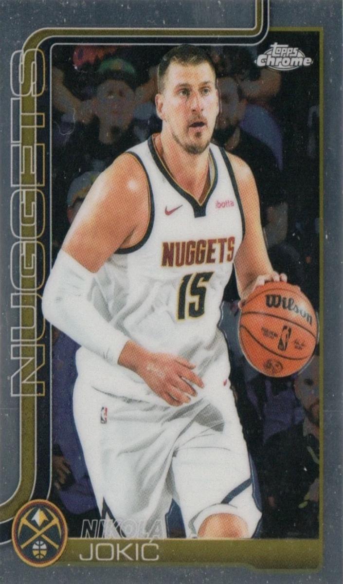 Nikola Jokic 2025-26 Topps Chrome Basketball card
