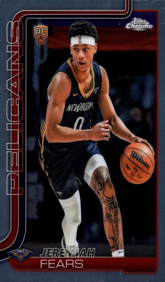 Jeremiah Fears 2025-26 Topps Chrome Basketball card