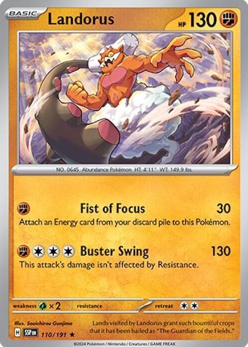 Landorus 2024 Pokemon Scarlet & Violet Surging Sparks