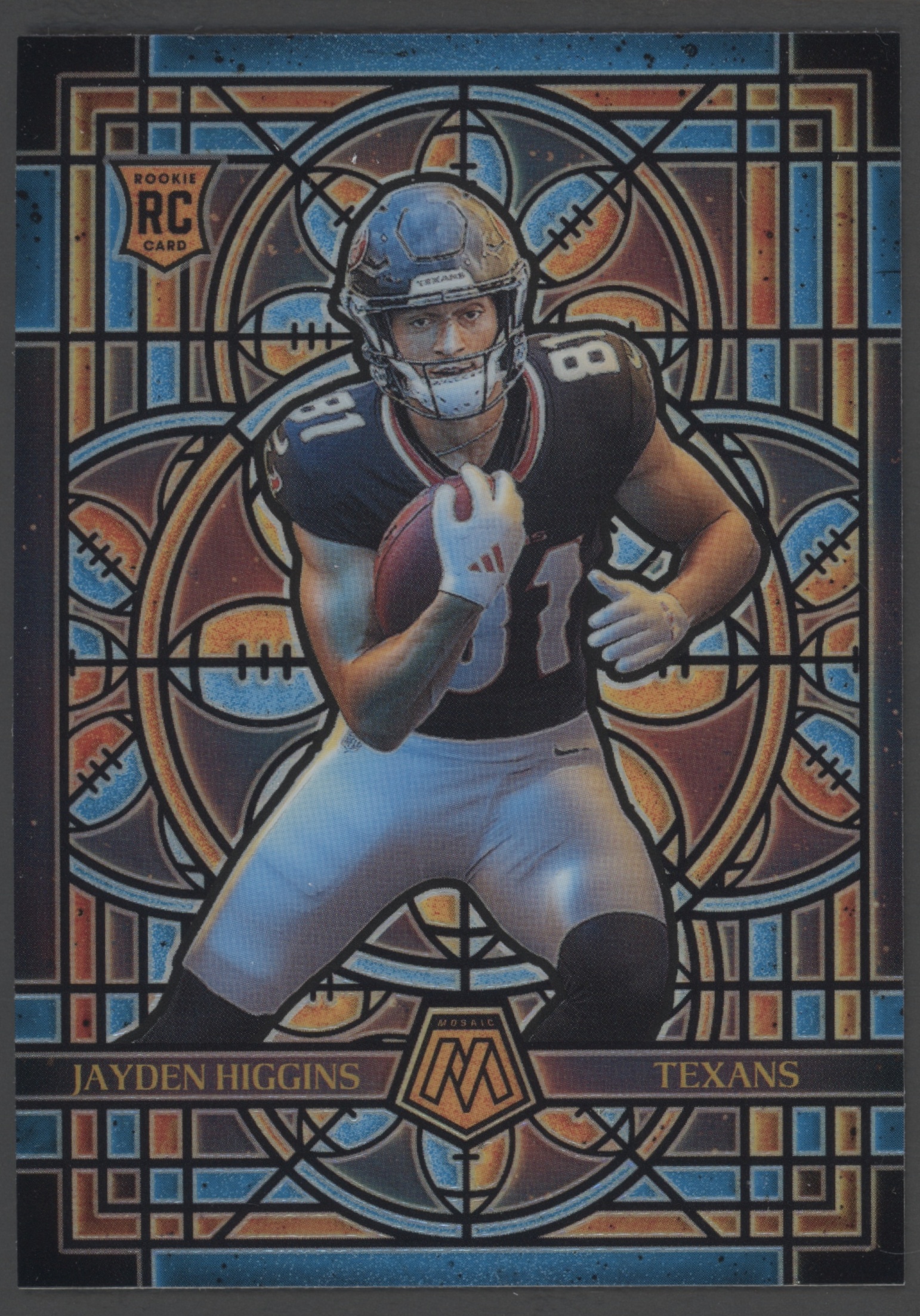 2025 Panini Mosaic Stained Glass Jayden Higgins #11 card
