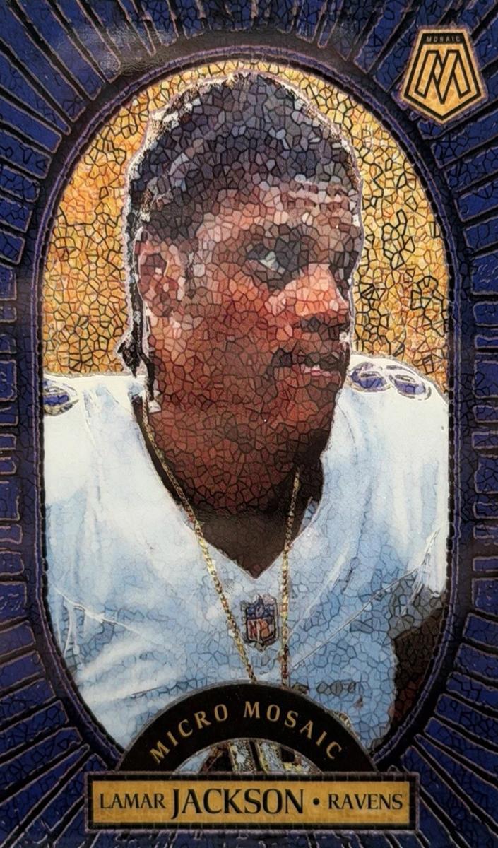 2025 Panini Mosaic Micro Lamar Jackson #25 card